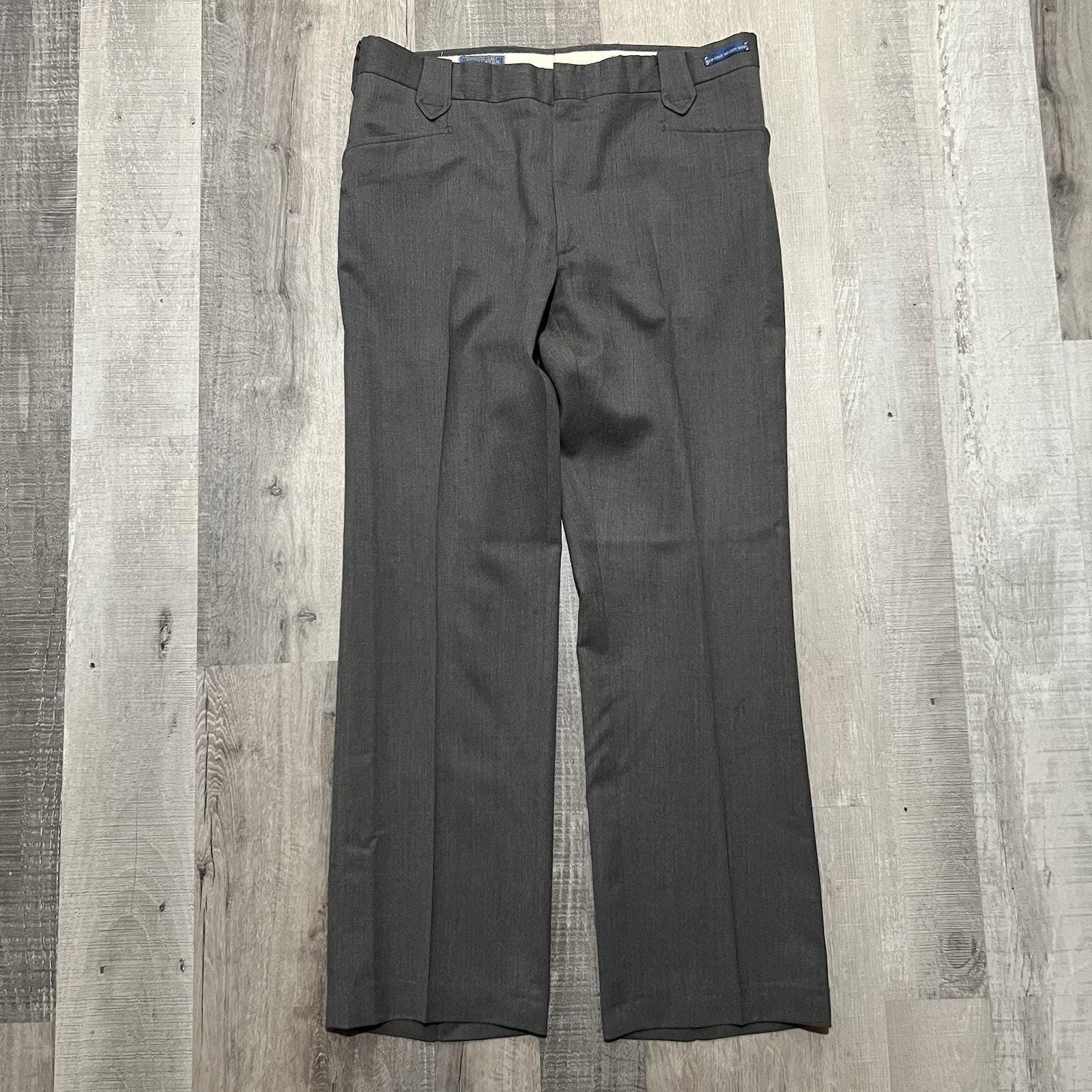 Vintage 70s/80s Pendleton Men's Trousers Wool Western Wear Pants Slacks Grey 38