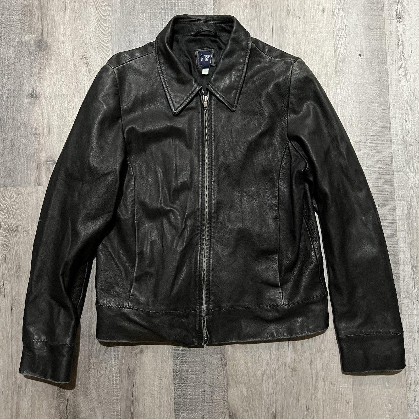 Y2k Leather Jacket - Etsy