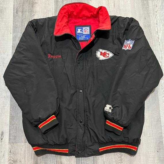 Vtg 90s Starter Kansas City Chiefs Sweatshirt Red L NFL Football Team