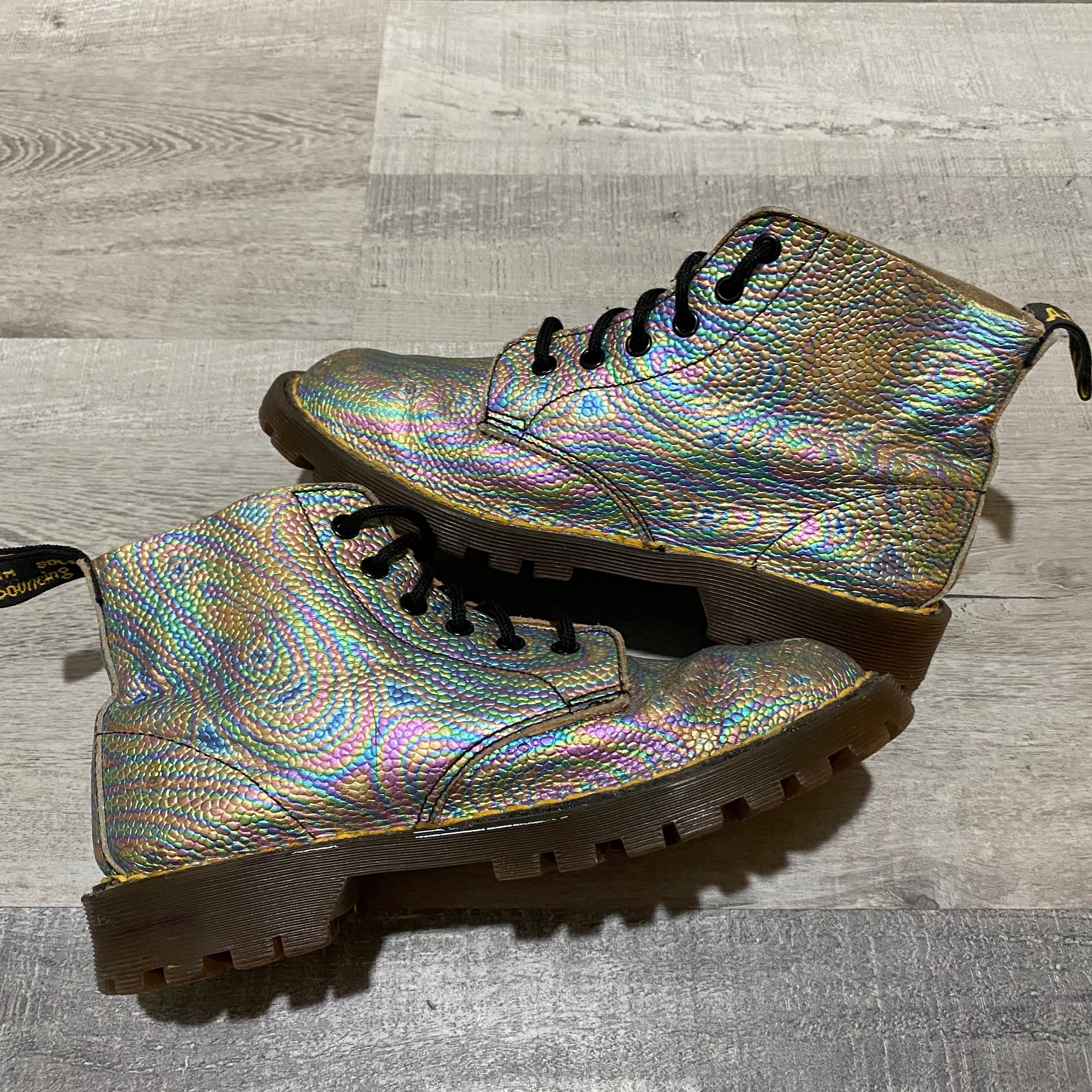 Doc martens iridescent boots outlet