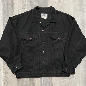 Vintage Black Lee Denim Jacket - Etsy
