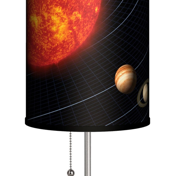 Solar System Lamp - Planet Table Lamp - Kids, Boys Room Decor