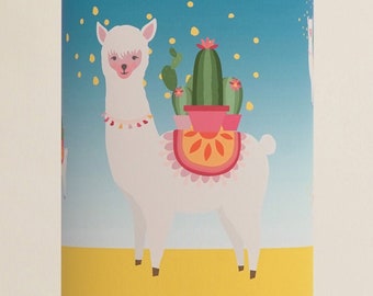 llama table lamp