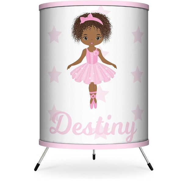 Custom Name Lamp Shade with Ballerina Girl Lamps For Nightstand Lamp for Kids  Room Lamp for Girls Bedroom Personalized Lamp Lamp For Table