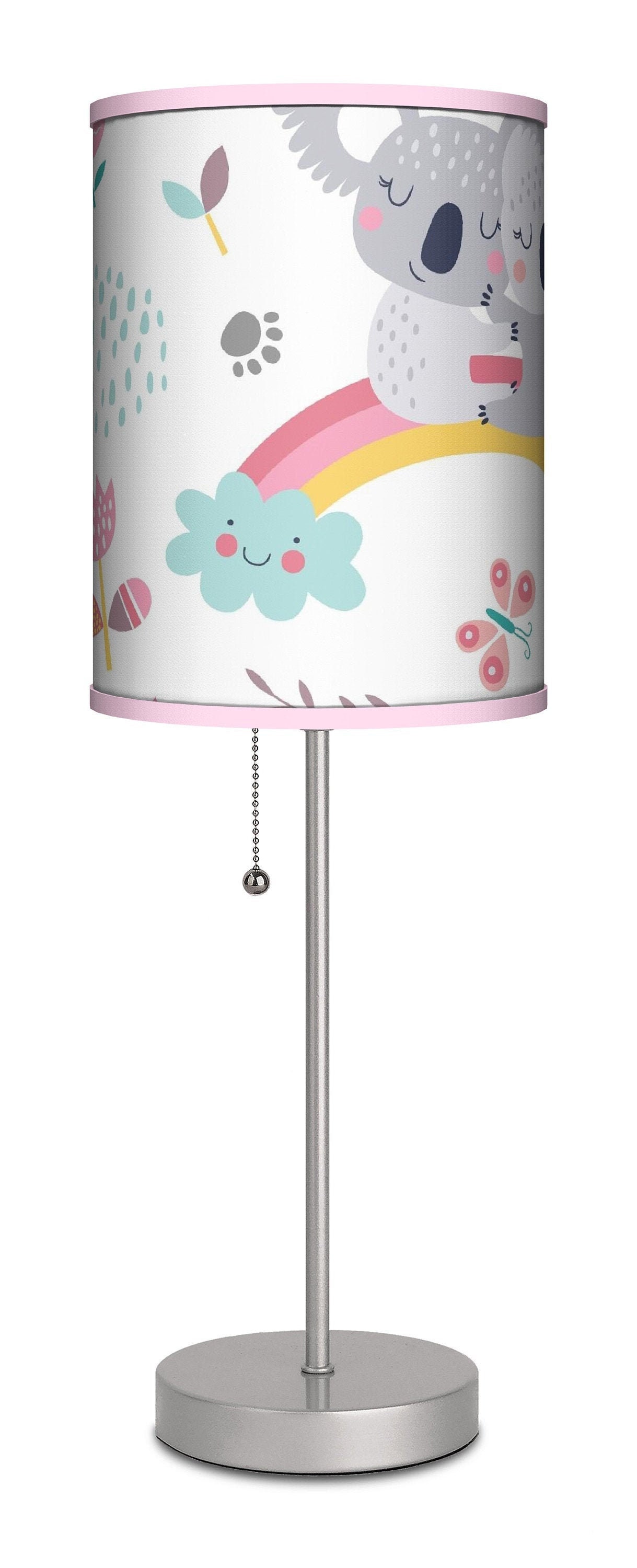 Nursery Lamp Koala Bear Nursery Decor Baby Girl Table Lamp Etsy