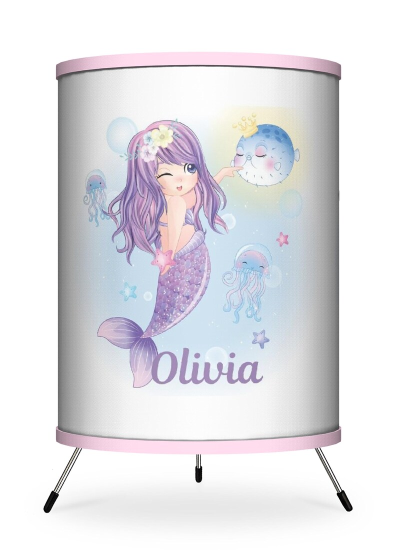 Mermaid Lamp for Little Girls Mermaid Decor Bedroom Night Etsy
