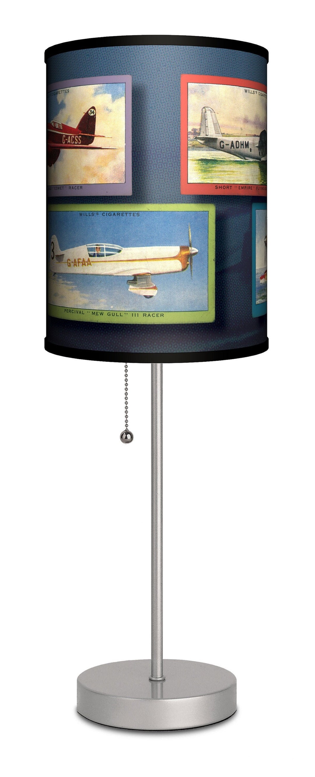 Vintage Airplanes Table Lamp Airplane Lamp Decor for Boys Etsy