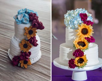 Wedding cake ornament, personalized wedding keepsake, custom wedding cake replica, fist Christmas married ornament, personalized wedding gif