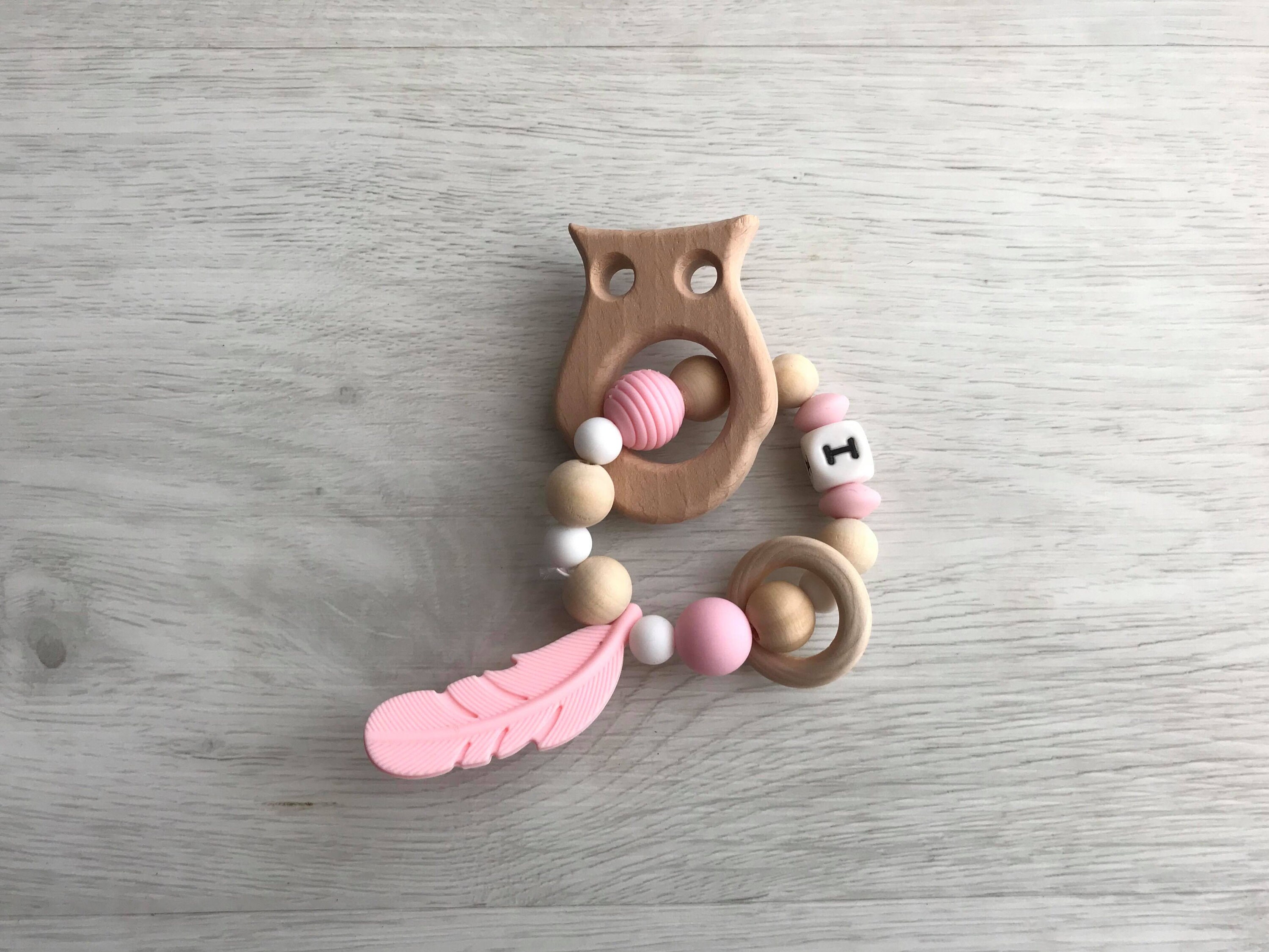 personalized baby rattle