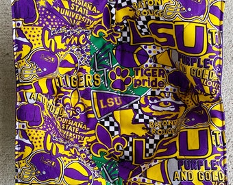 Copri ciotola LSU/copri ciotola Louisiana State University/copri ciotola Baton Rouge/copri zuppa/copri gelato/regalo per l'università/tifosi LSU