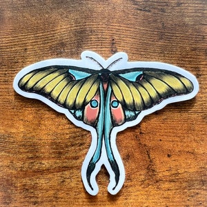 Colorful Moth Sticker • Moth Sticker •
