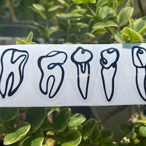 Vinyl Abstract tooth decal
