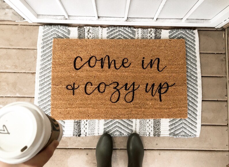 Cozy Up Doormat Come In