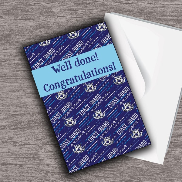 Coast Guard Congratulations Card