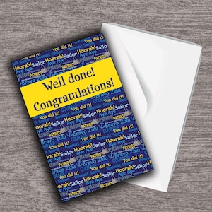 Navy Congratulations Card