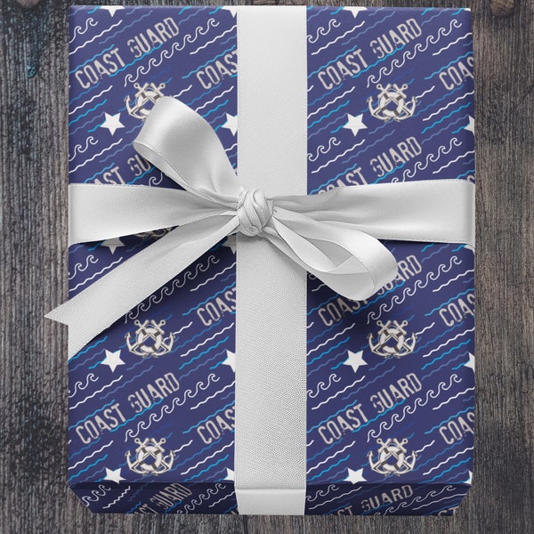 Coast Guard Wrapping Paper, 29" X 20" - 5 sheets