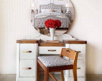 vintage metal vanity table antique vanity art deco vanity and mirror white desk etsy vintage metal vanity table antique vanity art deco vanity and mirror white desk etsy