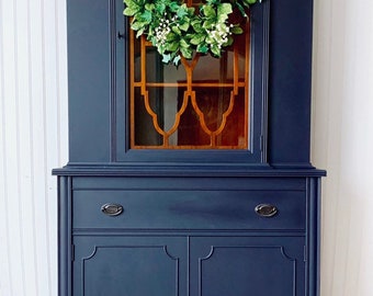 Antique China Hutch >> China Cabinet Etsy Antique China Hutch >> China Cabinet Etsy