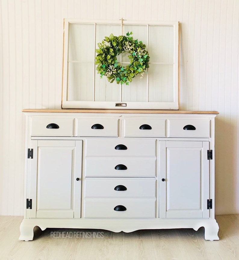 Farmhouse Buffet Tv Stand Hutch China Cabinet Coffee Bar Etsy
