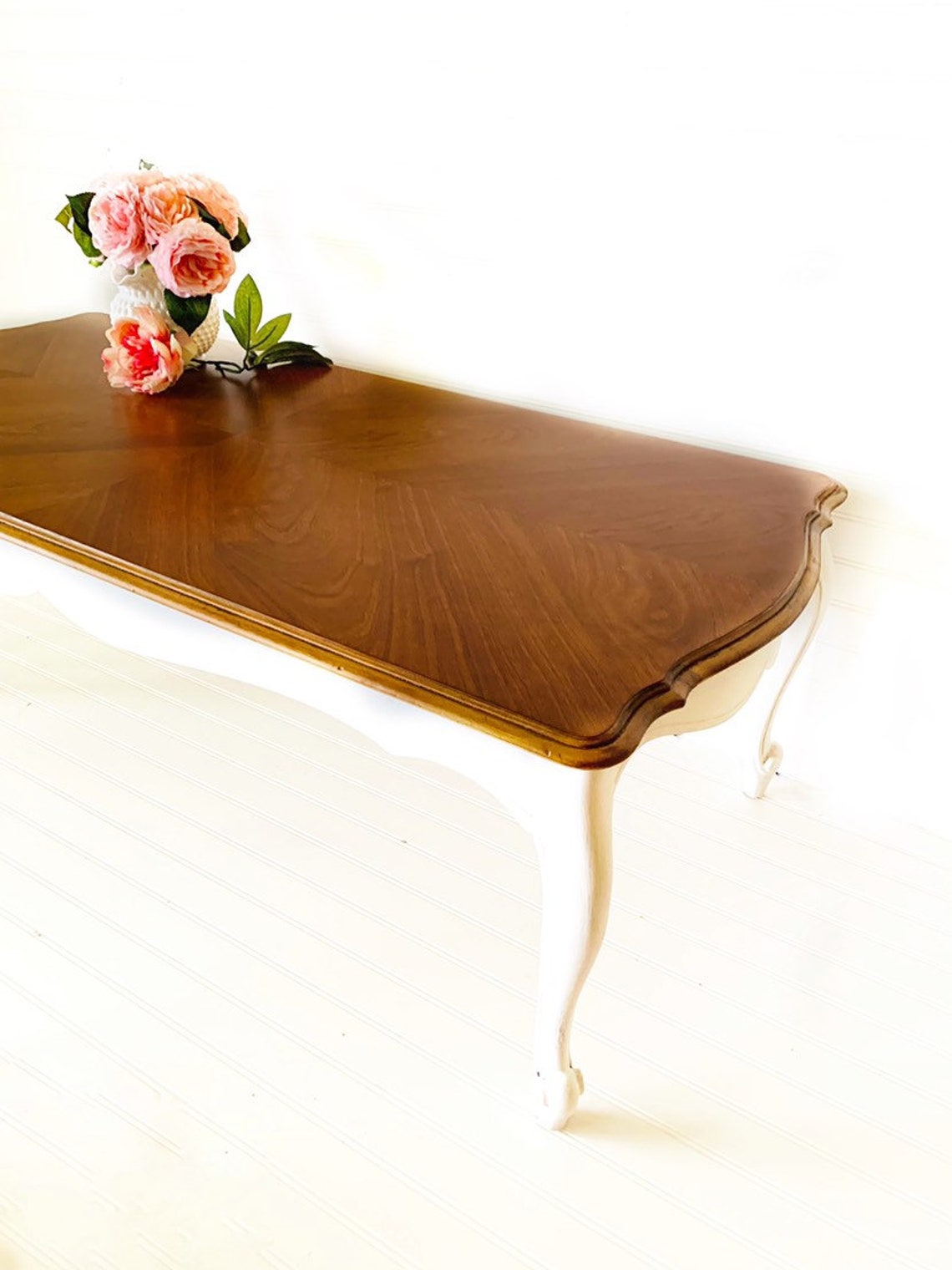 French provincial coffee table french county white cottage Etsy