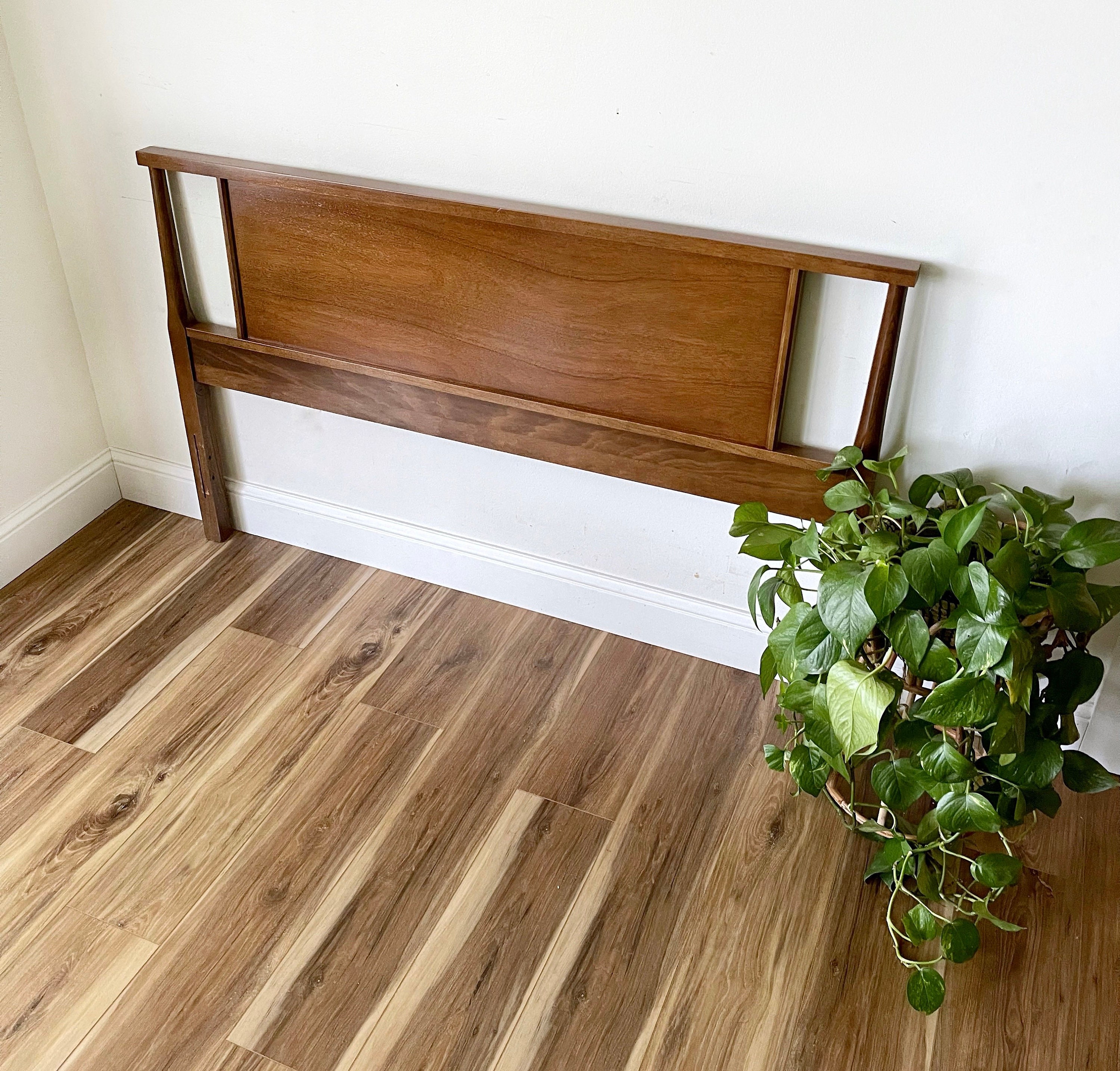 Mid Century Modern Headboard/footboard Full Bassett MCM Etsy