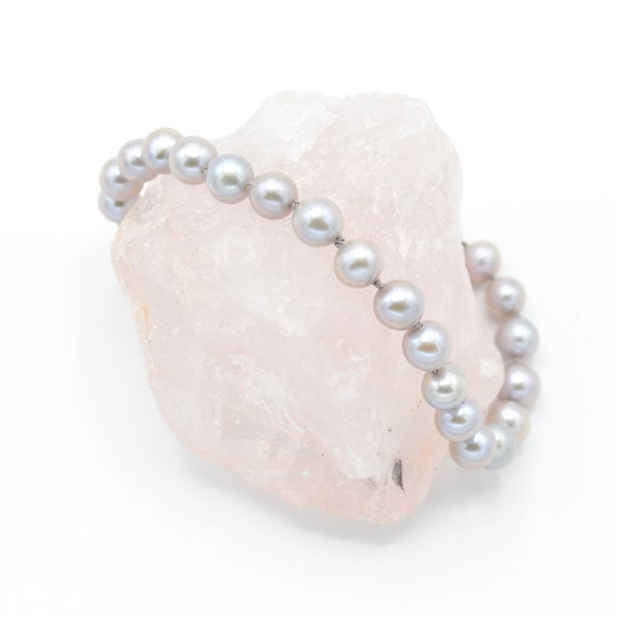 Details about / 925 Silver Real Cultured Natural Lavender Freshwater Pearl Royal Blue Bracelets