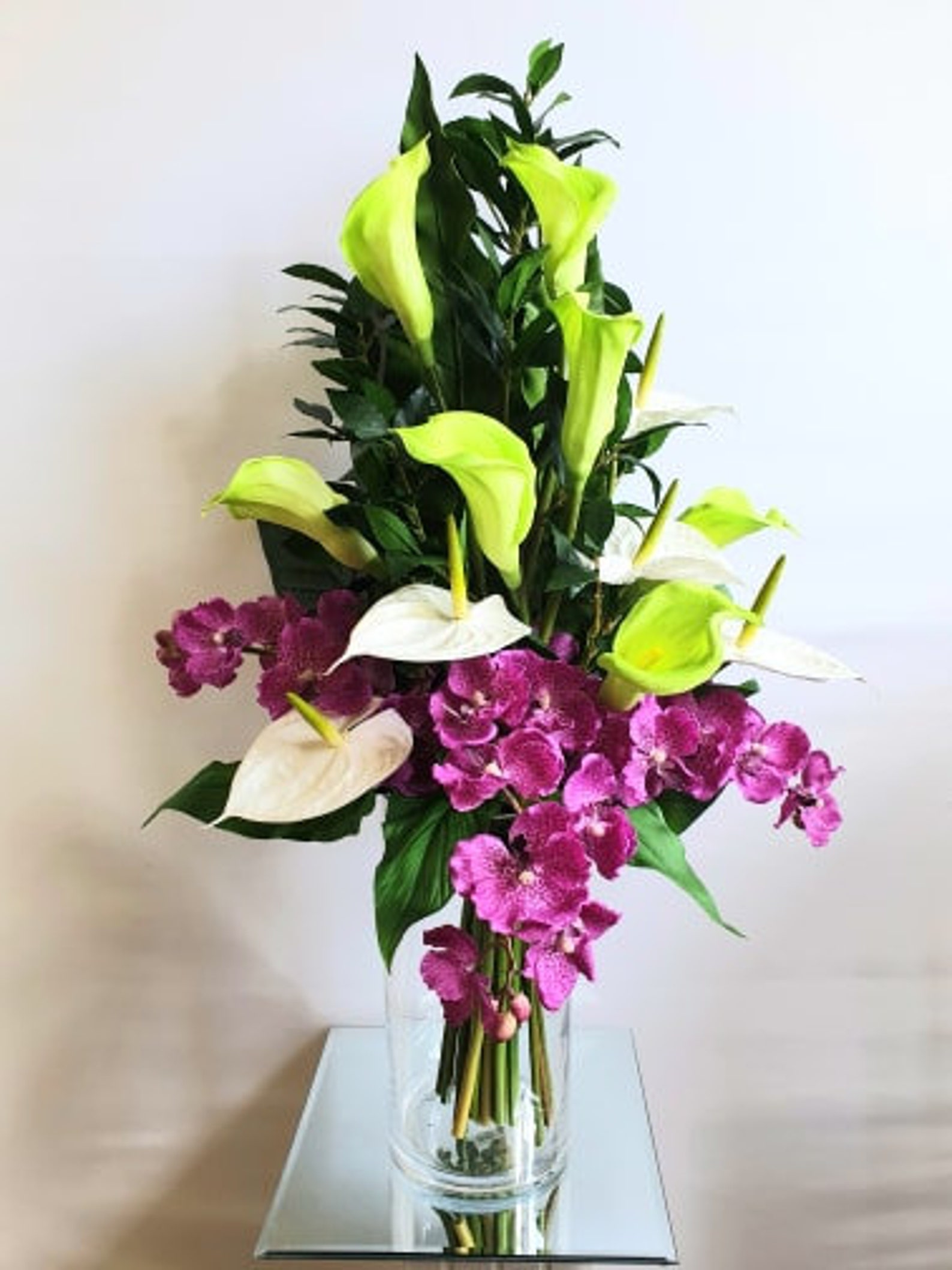 Flower arrangement office deco artificial fresh touch Etsy