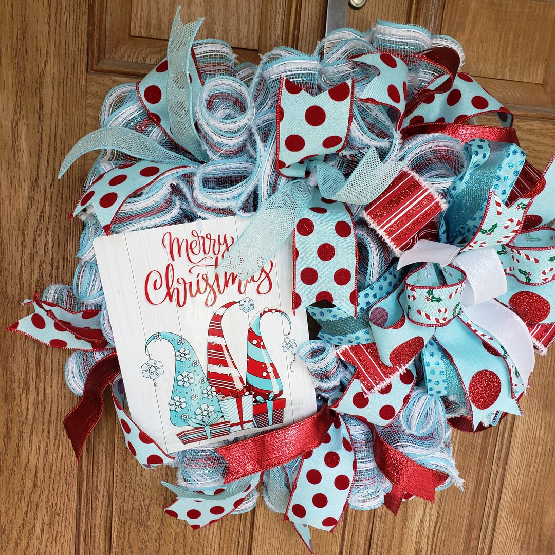 Merry Christmas, Wreath, is Perfect for Your, Front Door or Wall Decor. Etsy