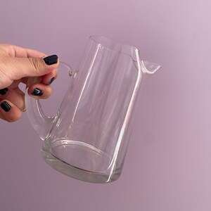 Small Modern-Style Glass Pitcher