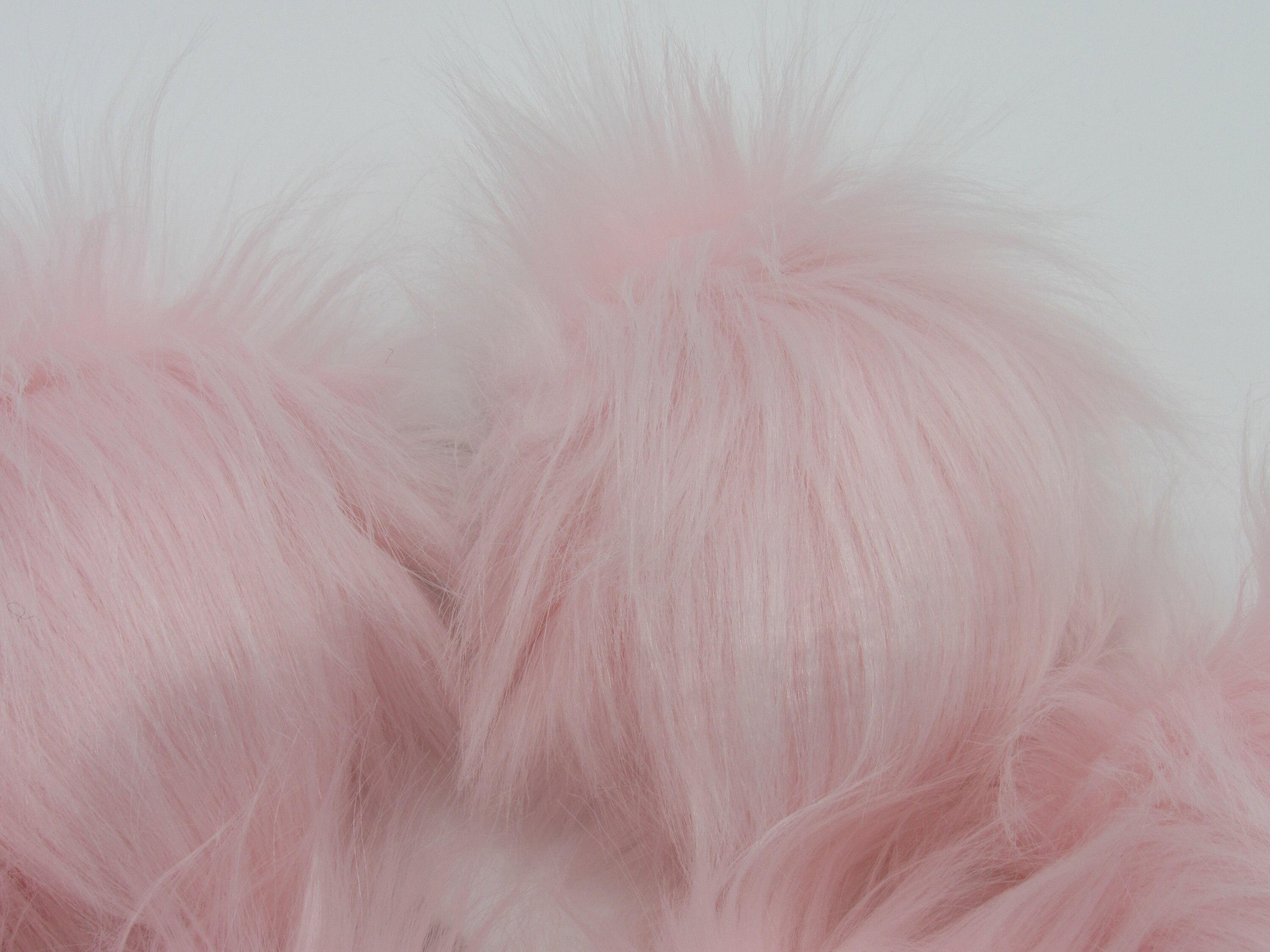 Light pink fur pom Light Pink Pom Pom Baby pink Pom Pom Etsy
