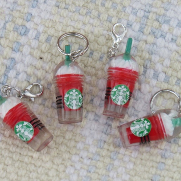 Coffee stitch markers, Starbucks progress keepers, Knitting markers, Crochet markers, Coffee cup stitch markers,Stitch markers, Knitter gift