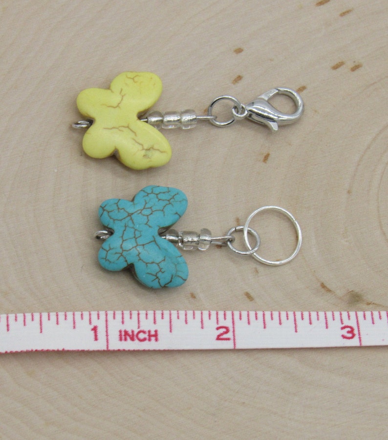 Butterfly charms Butterfly markers Butterfly progress keepers Butterfly stitch markers stitch markers progress keepers crochet marker