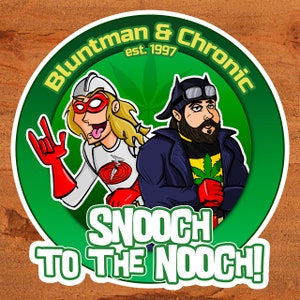 Bluntman & Chronic Jay and Silent Bob Kevin Smith Jason Mewes Sticker on glossy vinyl Custom Hand-Drawn Art