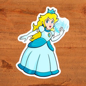 Ice Peach - Princesse Peach de Super Mario Bros Nintendo Autocollant en vinyle brillant