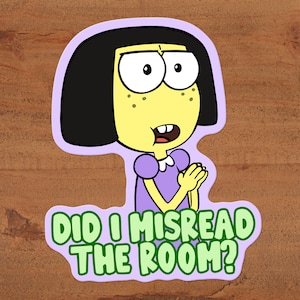 Tilly Green Big City Greens « Ai-je mal lu la pièce ? Autocollant sur vinyle brillant - Art dessiné à la main personnalisé Disney Channel
