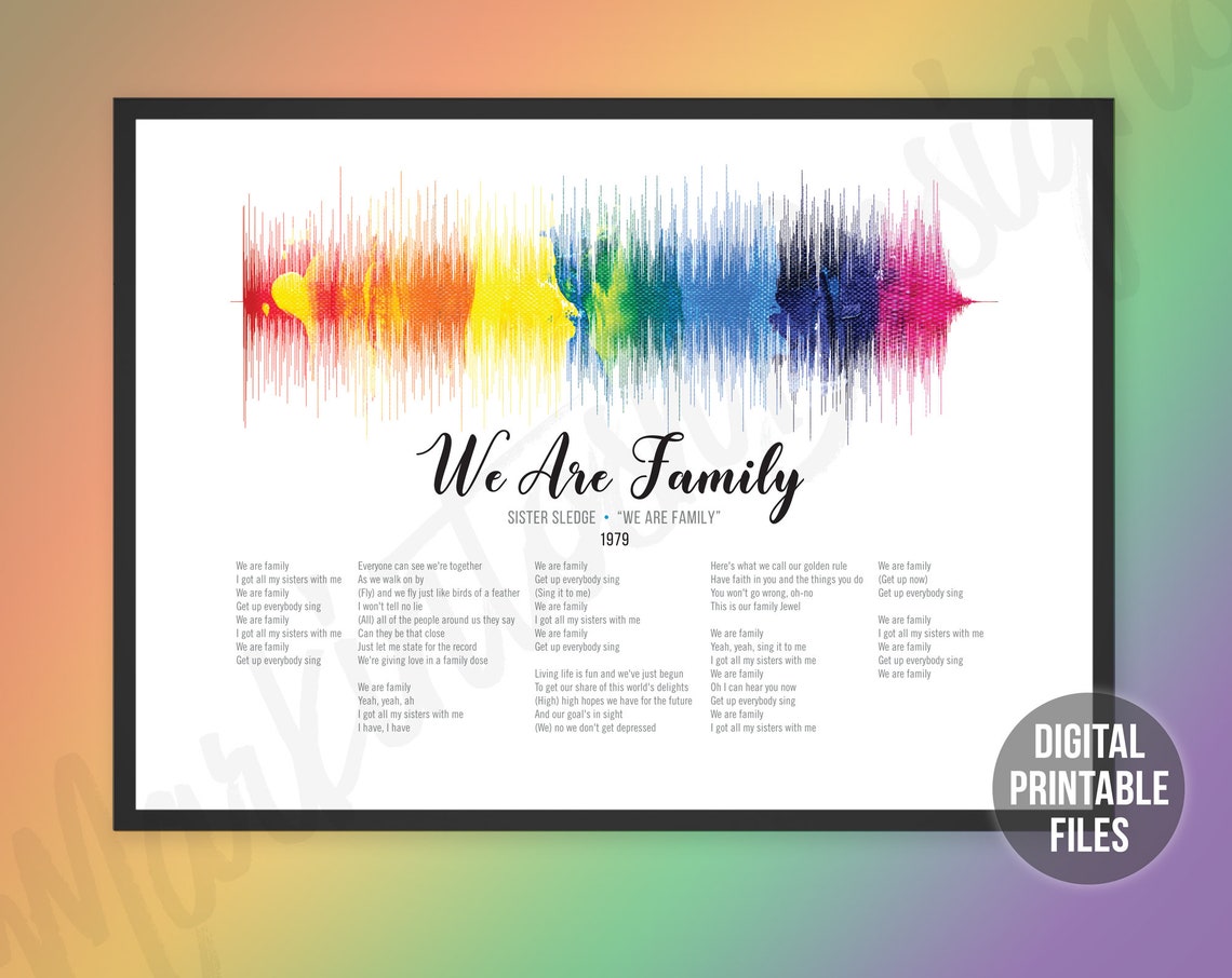 We are family lyrics printable printable word searches