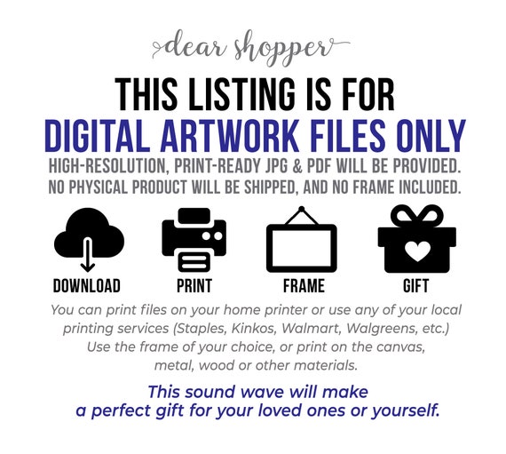 Here There And Everywhere Custom Sound Wave And Lyrics Art Etsy