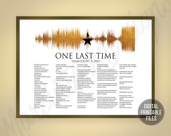 Hamilton One Last Time | Etsy New Zealand