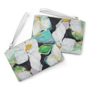 Clutch Bag featuring my Abstract Magnolia Design