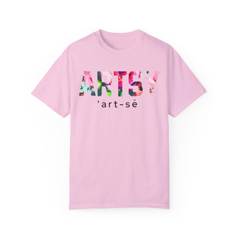 Artsy T-shirt, Simple Tee, Artist Attire, Art Tee, Wildflower Tee, T ...
