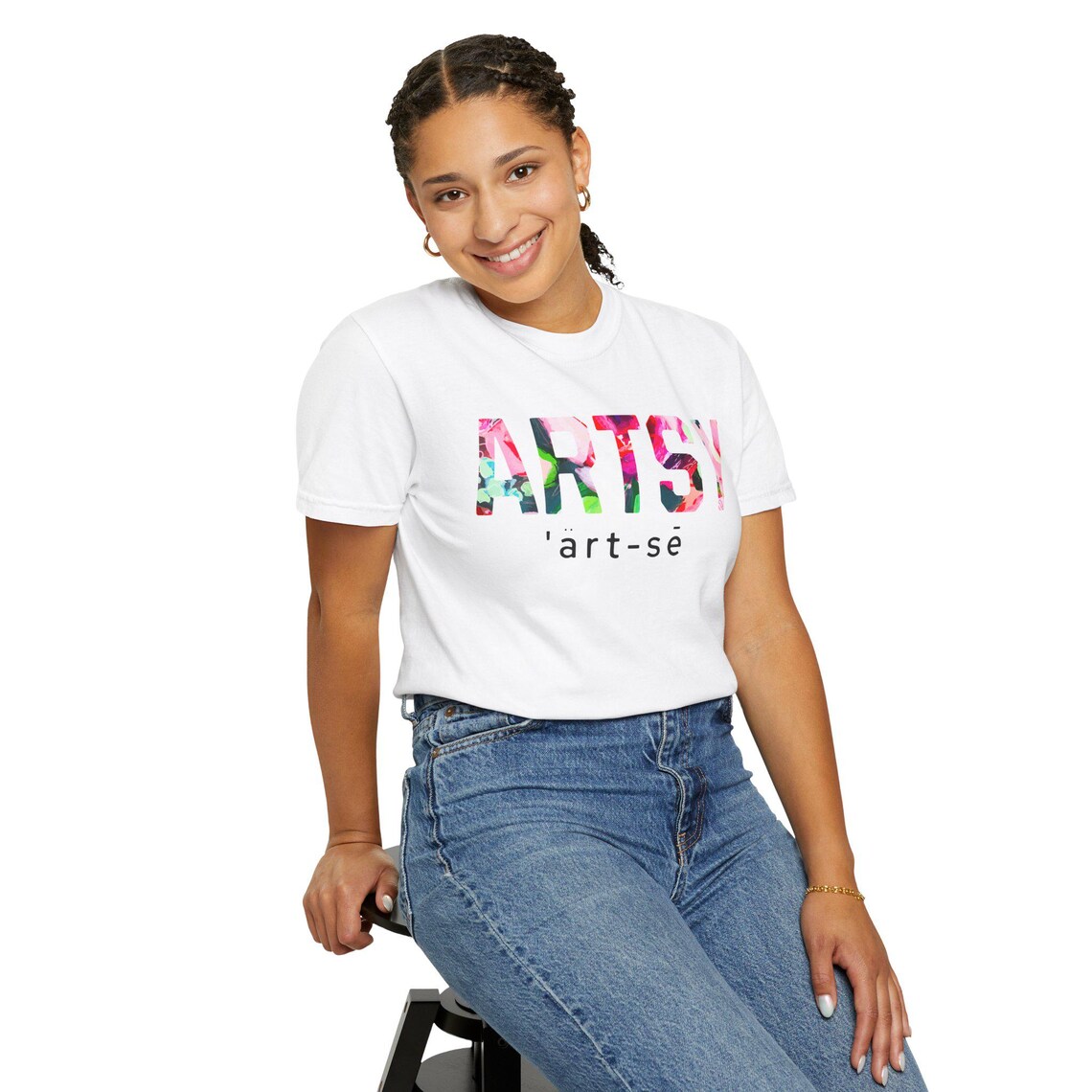 Artsy T-shirt, Simple Tee, Artist Attire, Art Tee, Wildflower Tee, T ...