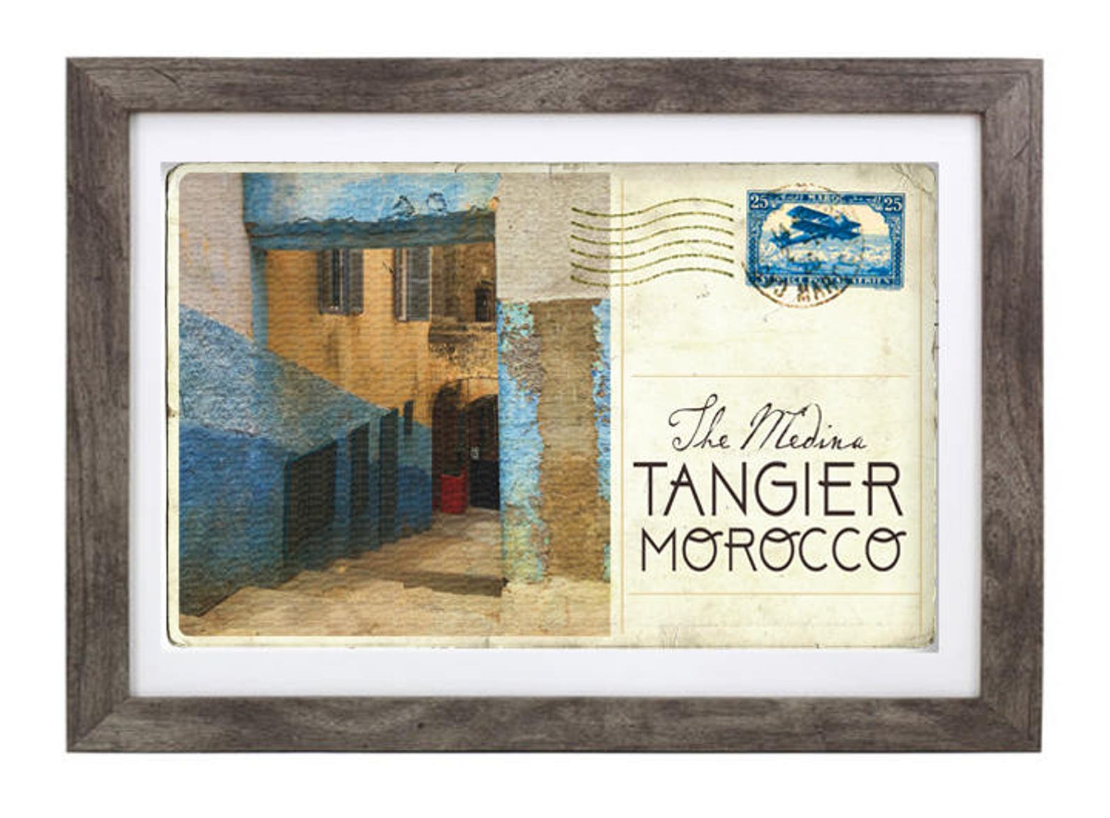 Dimensions carte postale Tanger, Maroc Etsy France