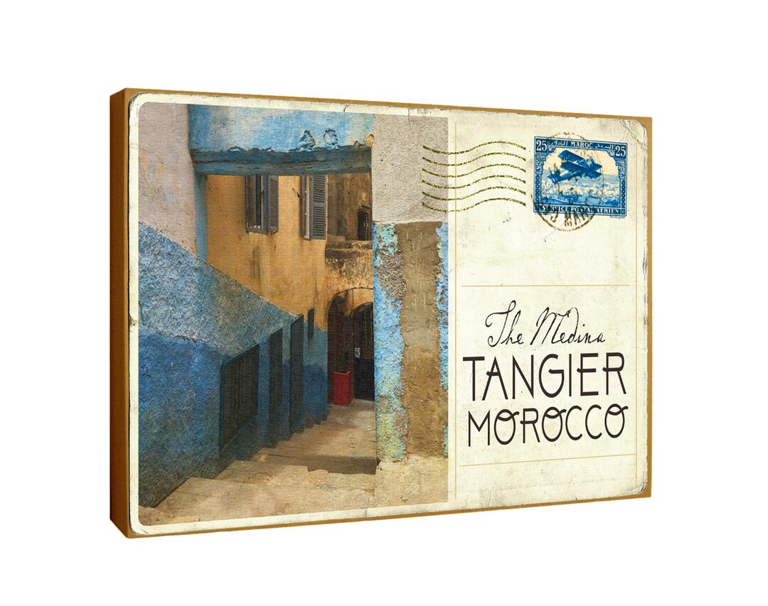 Dimensions carte postale Tanger, Maroc Etsy France