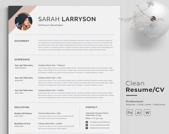 Resume Template | Professional Resume | CV Template | Modern Resume | Resume | Resume Template Word | Creative Resume | CV | Resume Design