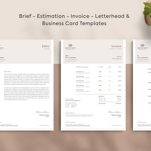 Fattura / Preventivo / Biglietto da visita / Brief / Carta intestata / Brand Identity / Corporate Identity / Canva / Word