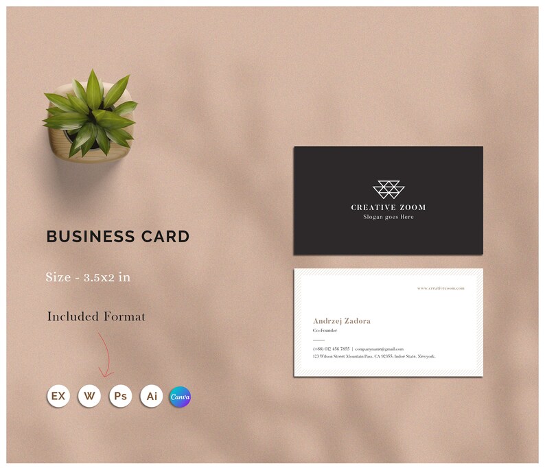 Invoice Estimate Business Card Brief Letterhead Brand Identity stationary image 6