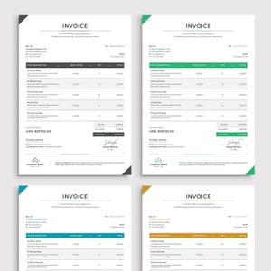 Printable Invoice Estimate Template, Editable Template, Invoice ...