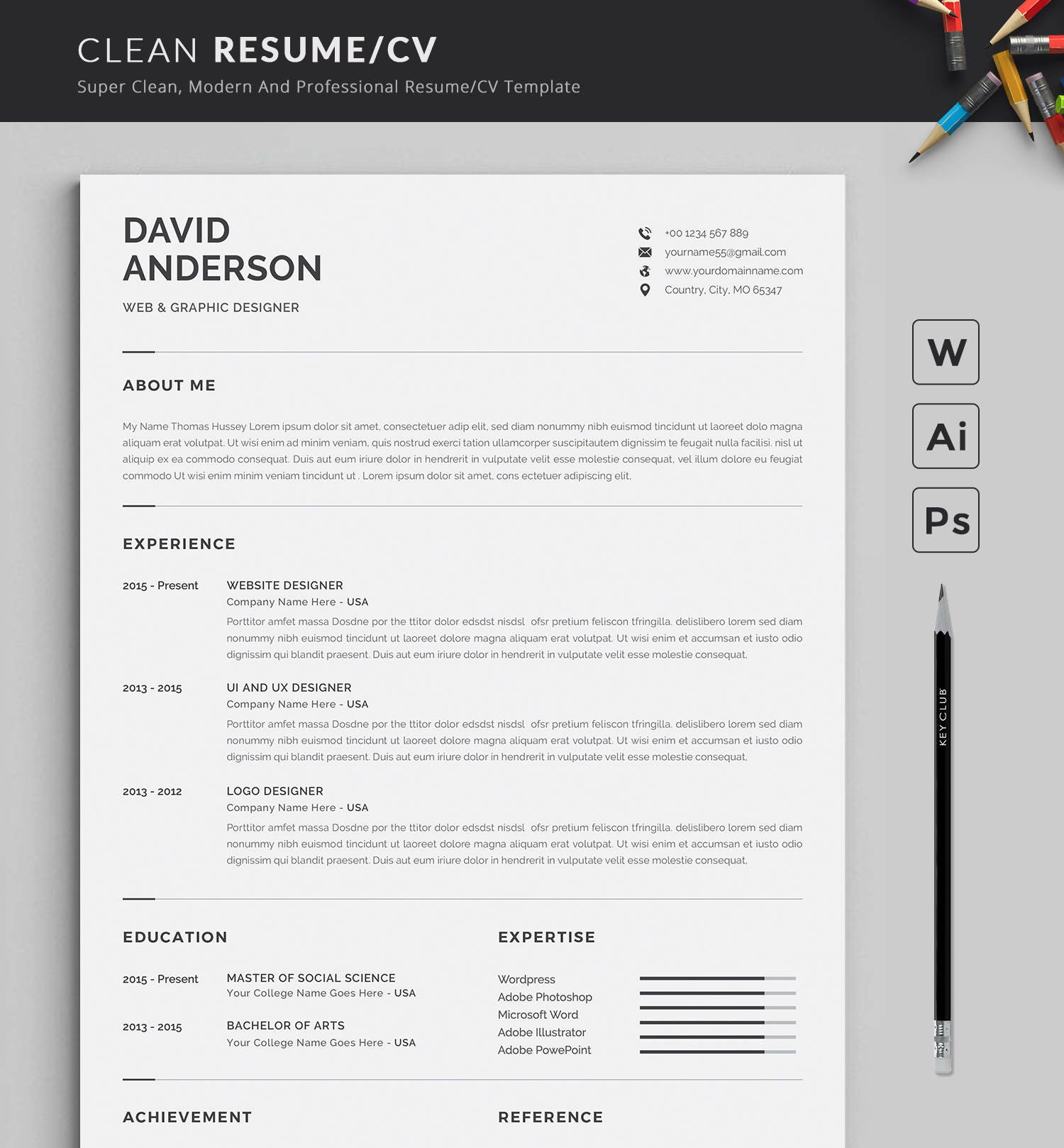 Resume Template Modern Professional Resume Template for Etsy Resume Template Modern Professional Resume Template for Etsy