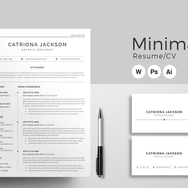 Cover Letter Business Card Resume - Il 600x600.1807217978 4539