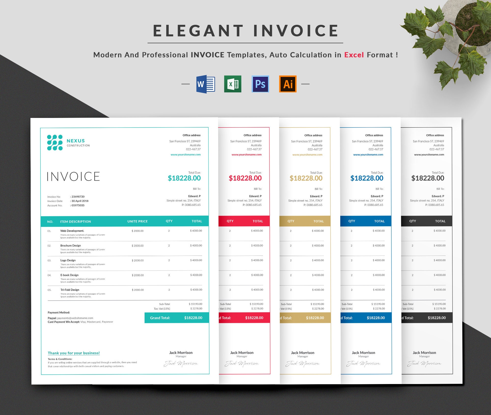 excel invoice receipt ms template painting word calculation 판매자 상품